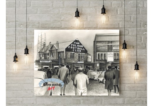 Fulham FC Craven Cottage Stadium 'Going to the Match' 2 Wall Art Canvas
